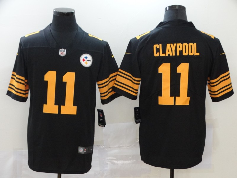Men Pittsburgh Steelers #11 Claypool Black Nike Vapor Untouchable Stitched Limited NFL Jerseys